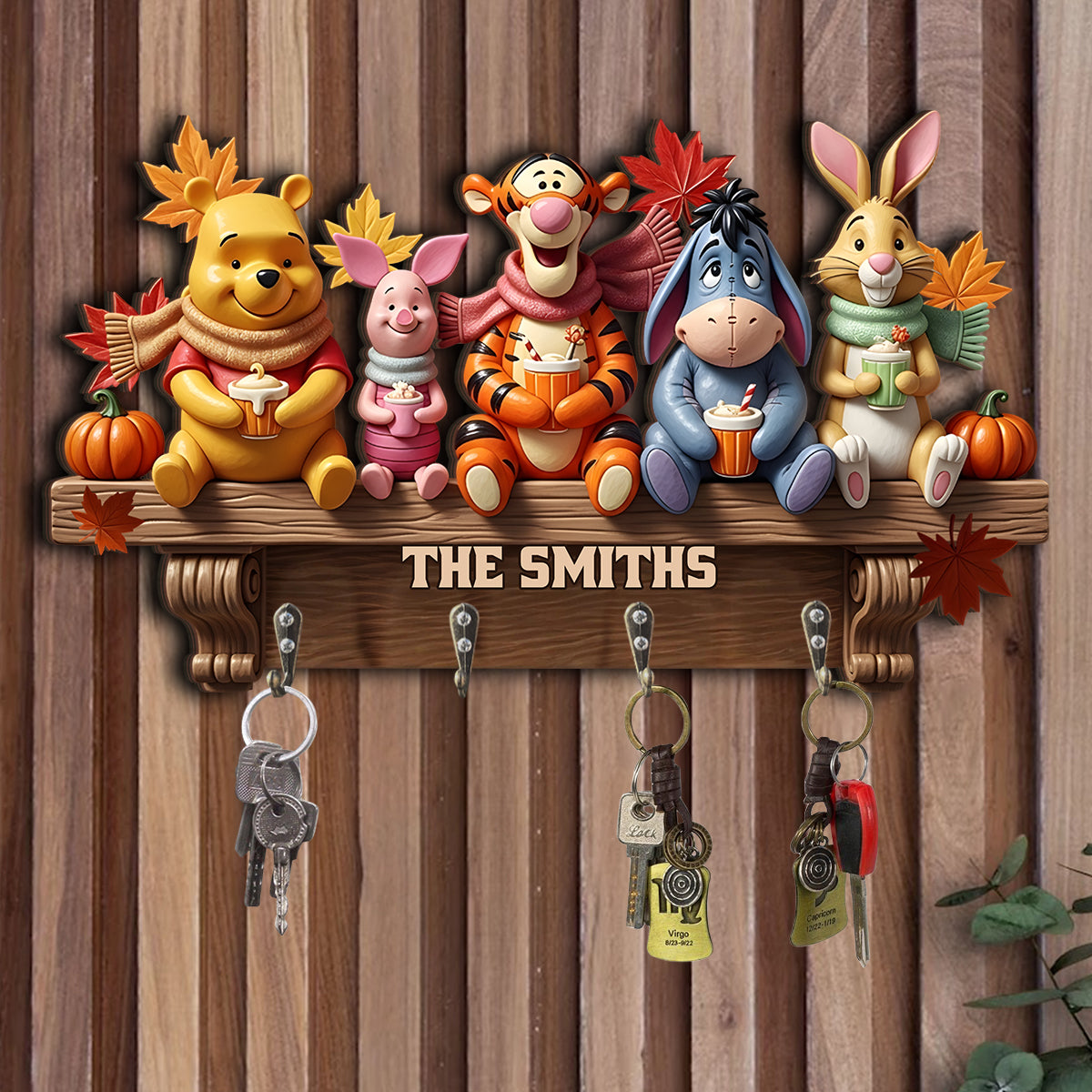 Fall Vibes - Personalized Autumn Custom Shaped Hanging Rack