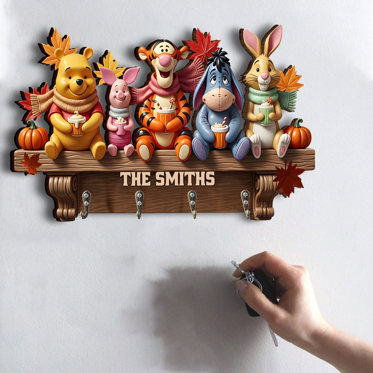 Fall Vibes - Personalized Autumn Custom Shaped Hanging Rack