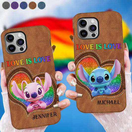 Love Is Love - Personalized LGBT Support Full Print Phone Case