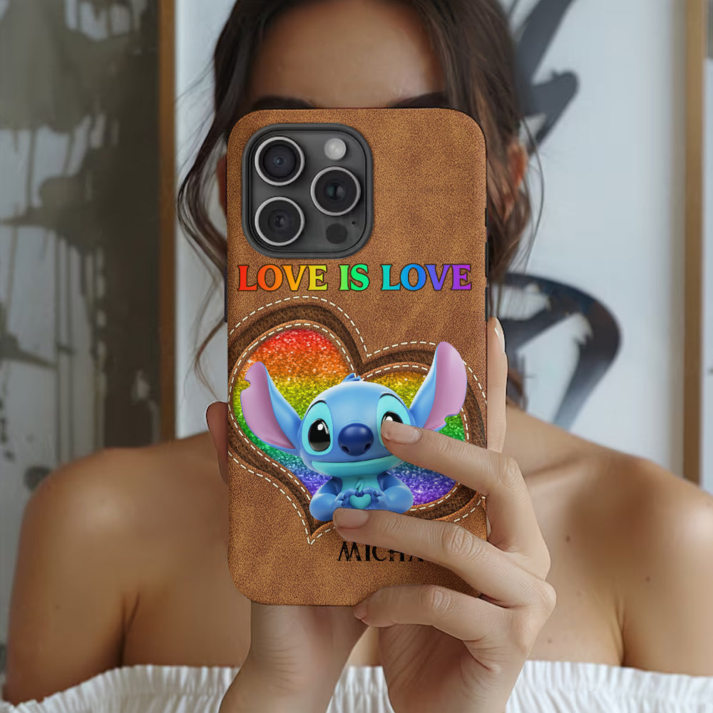 Love Is Love - Personalized LGBT Support Full Print Phone Case