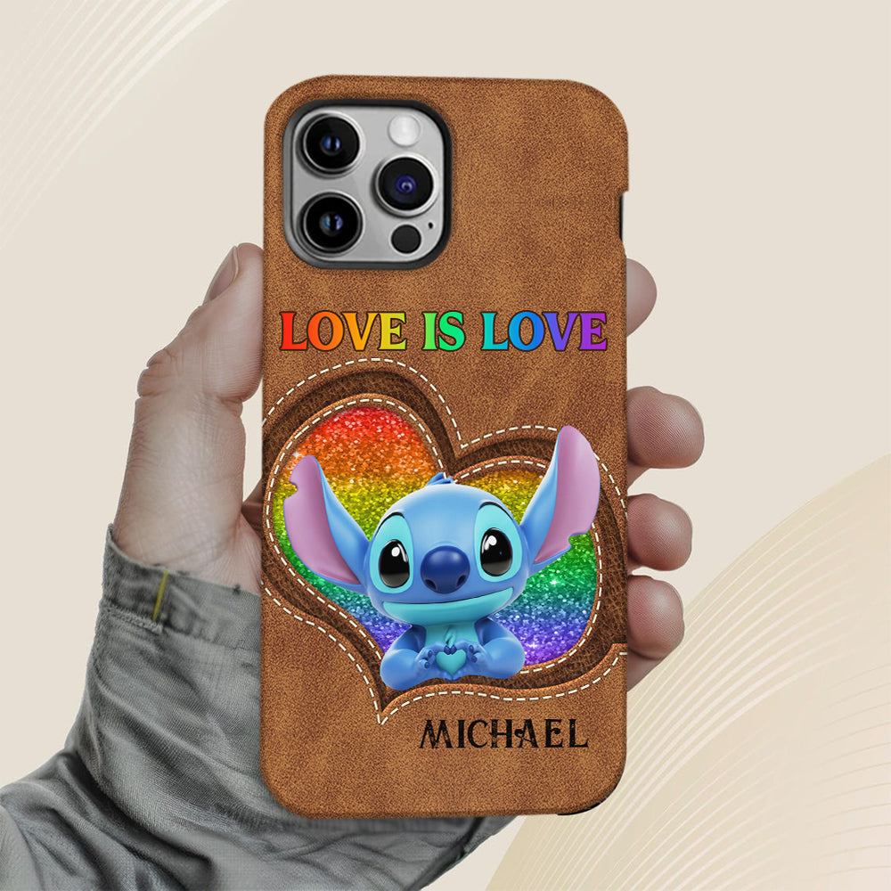 Love Is Love - Personalized LGBT Support Full Print Phone Case