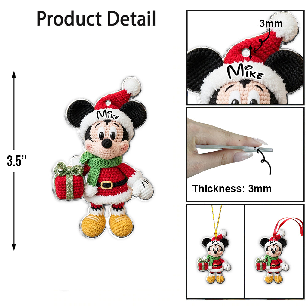 Merry Magical Christmas - Personalized Mouse Ornament