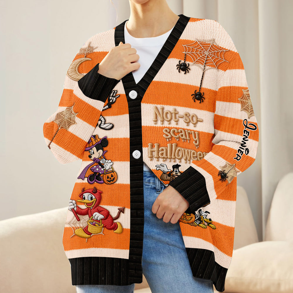 Not-so-scary Halloween - Personalized Mouse Cardigan Sweater