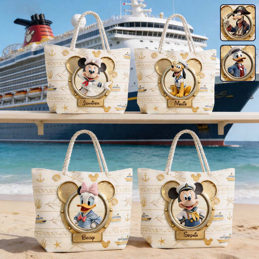 Magical Cruise Trip - Personalized Mouse Beach Bag