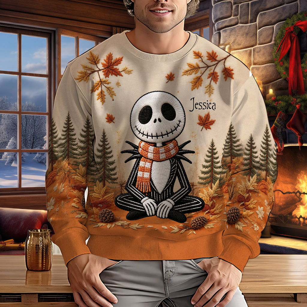 Fall Vibes - Personalized Nightmare Ugly Sweater