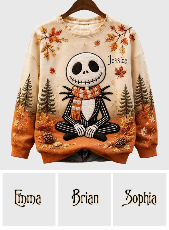 Fall Vibes - Personalized Nightmare Ugly Sweater