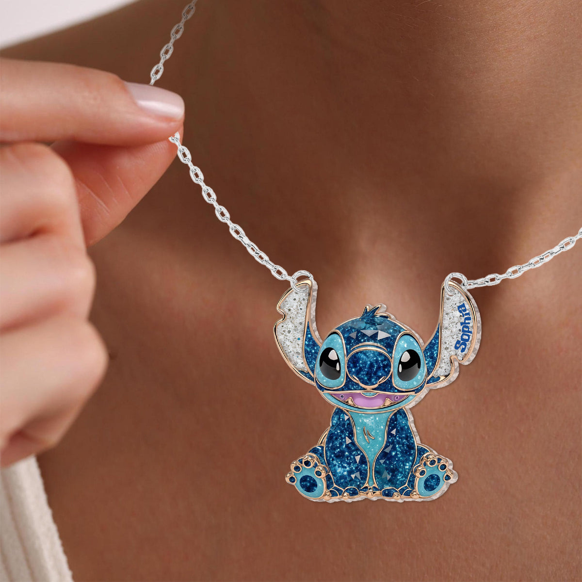 Ohana Means Family - Personalized Ohana Custom Shaped Pendant Necklace