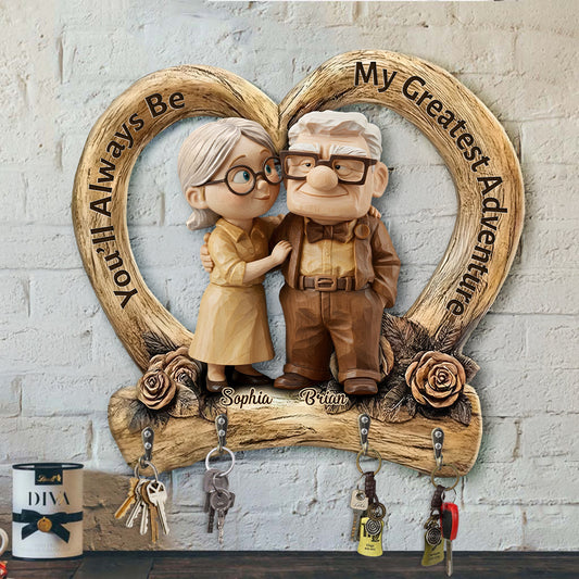 You Are My Greatest Adventure - Personalized Mouse Custom Shaped Key Rack