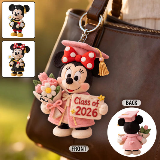 Class Of 2026 - Personalized Graduation Plush Keychain