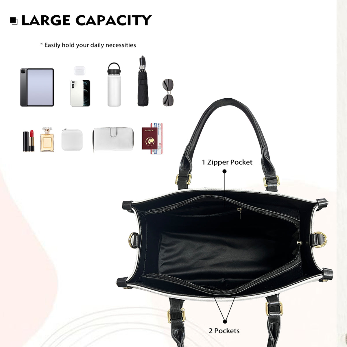 Best Grandma/ Mom Ever - Personalized Mouse Leather Handbag
