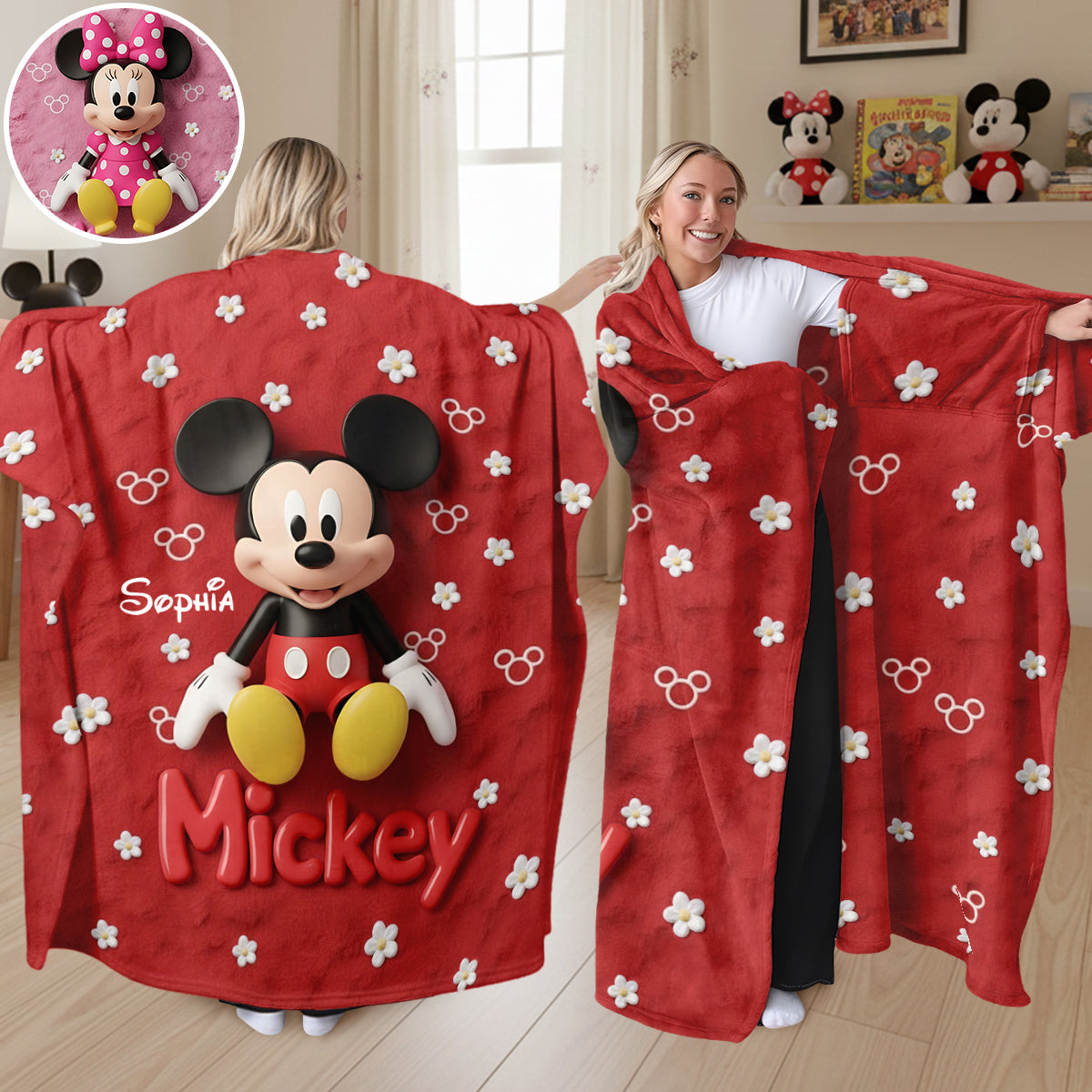 Magical Friends - Personalized Mouse Wearable Blanket