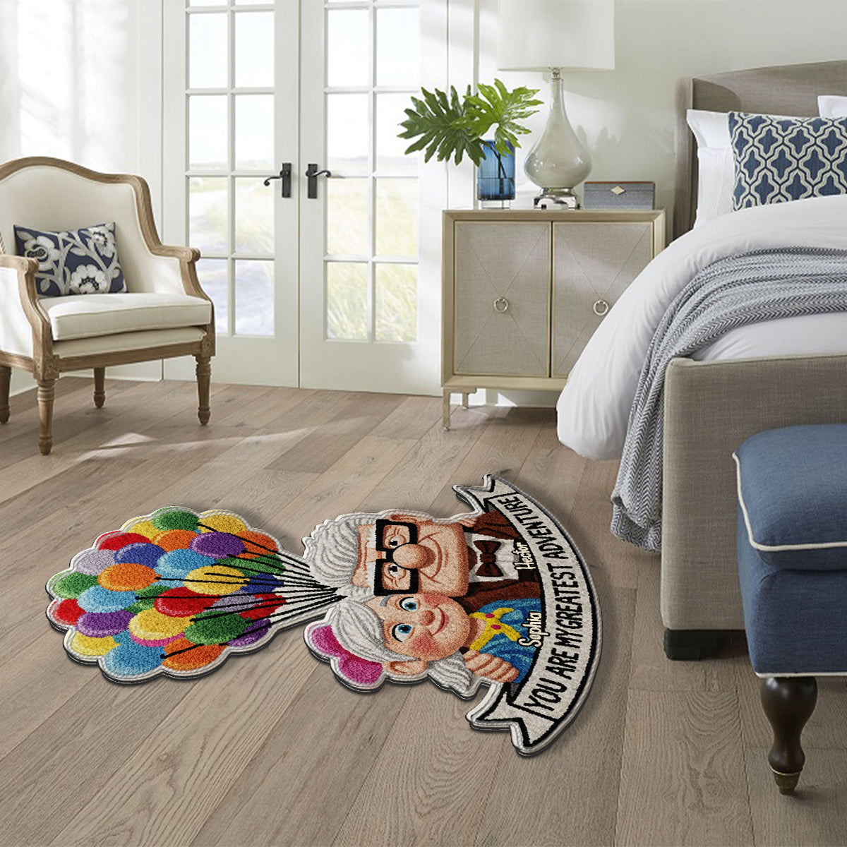 My Greatest Adventure - Personalized Couple Non-Slip Tufted Rug