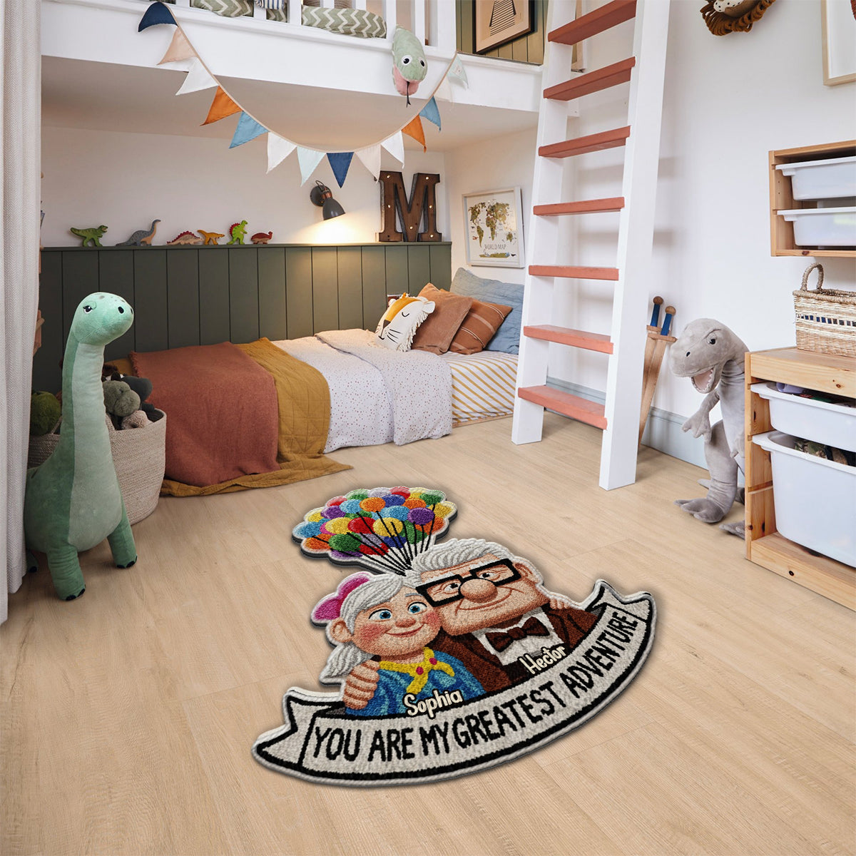 My Greatest Adventure - Personalized Couple Non-Slip Tufted Rug