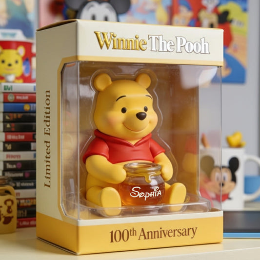 Honey Bear 100th Anniversary - Personalized Yellow Bear Custom Shaped Acrylic Plaque