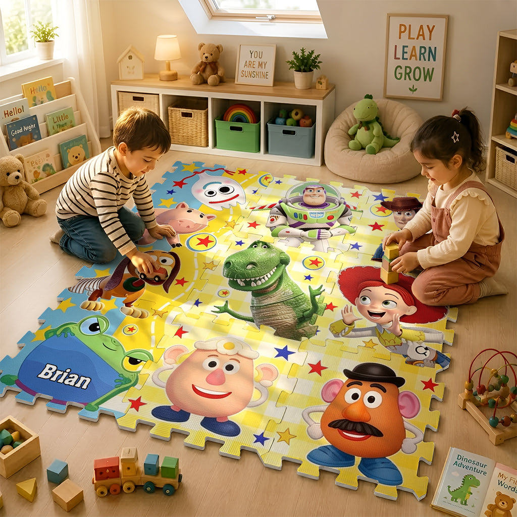 Buddy Toy - Personalized Movie For Kids Foam Puzzle Mat
