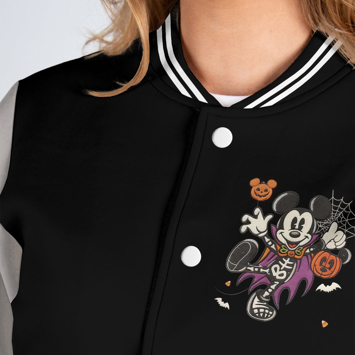 Halloween Vibes - Personalized Mouse Varsity Jacket