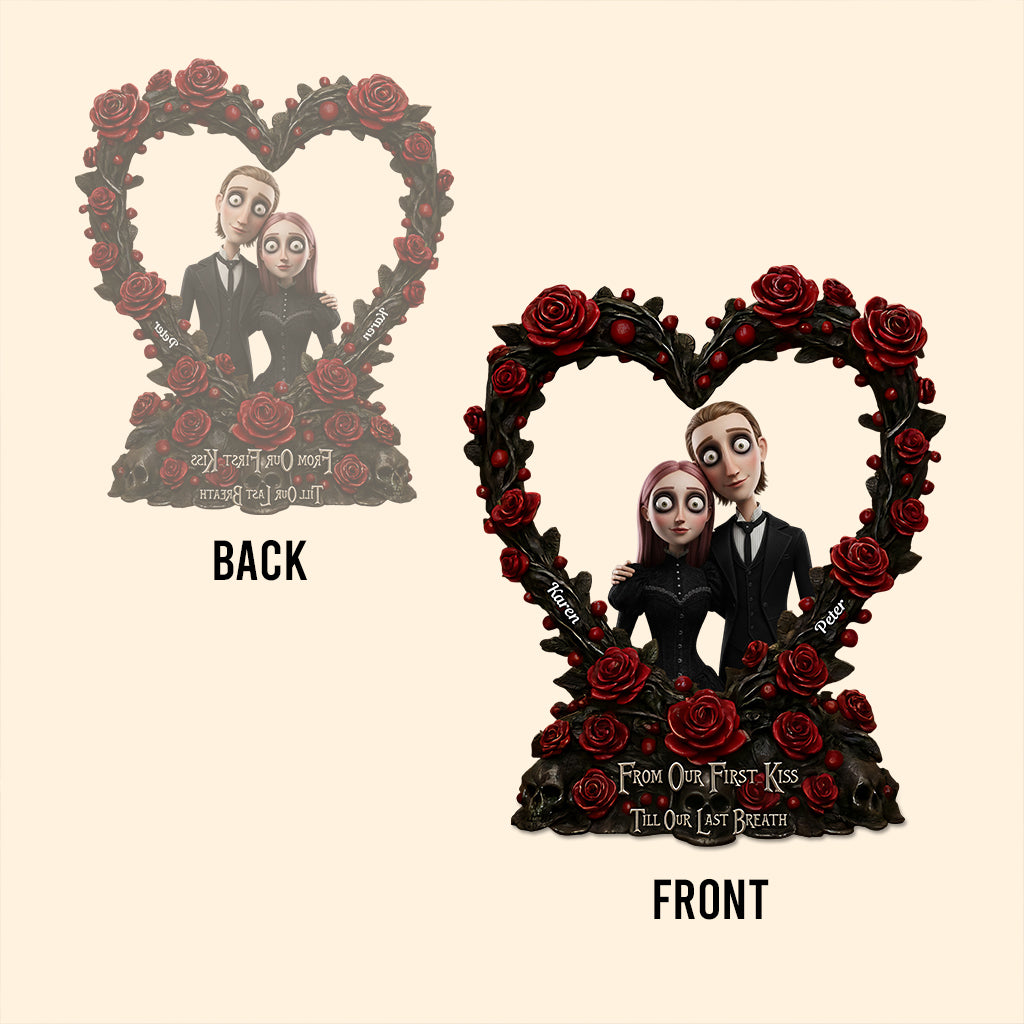 Nightmare Christmas Couple, Gothic Style - Personalized Nightmare Custom Shaped Acrylic Plaque