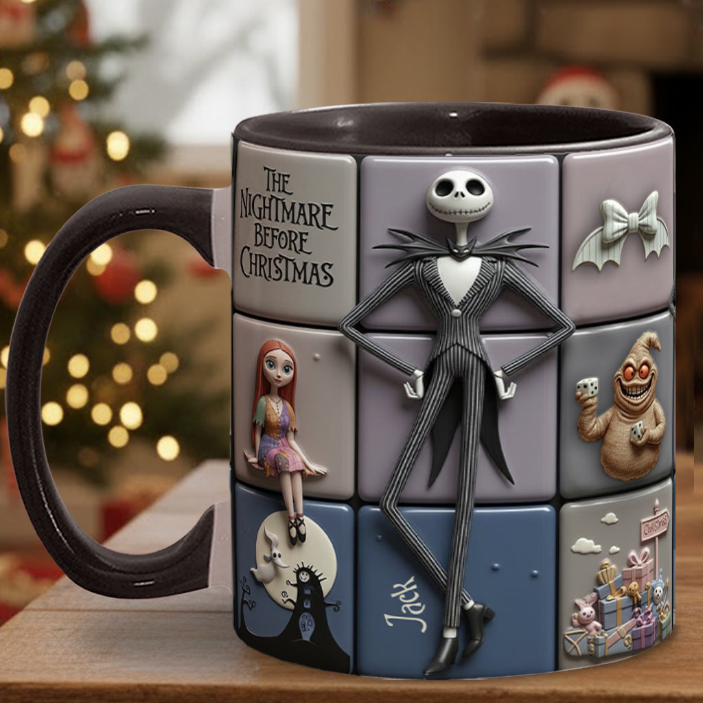 Merry Christmas - Personalized Nightmare Accent Mug