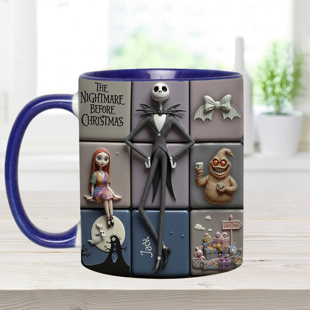 Merry Christmas - Personalized Nightmare Accent Mug