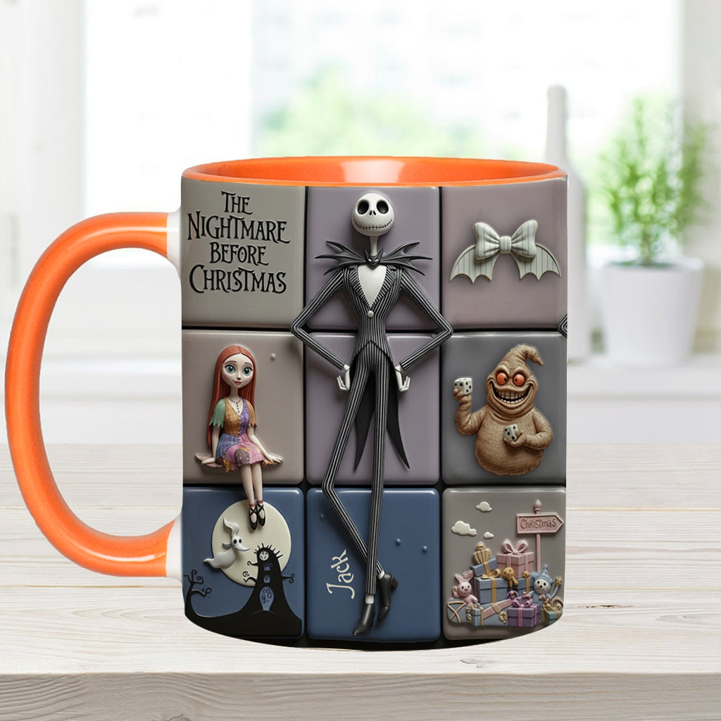 Merry Christmas - Personalized Nightmare Accent Mug