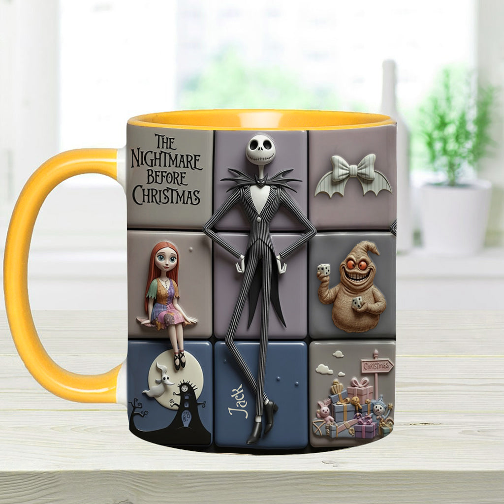 Merry Christmas - Personalized Nightmare Accent Mug