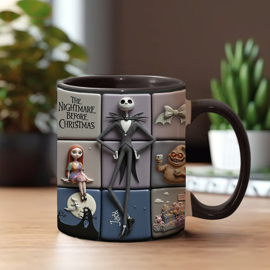 Merry Christmas - Personalized Nightmare Accent Mug