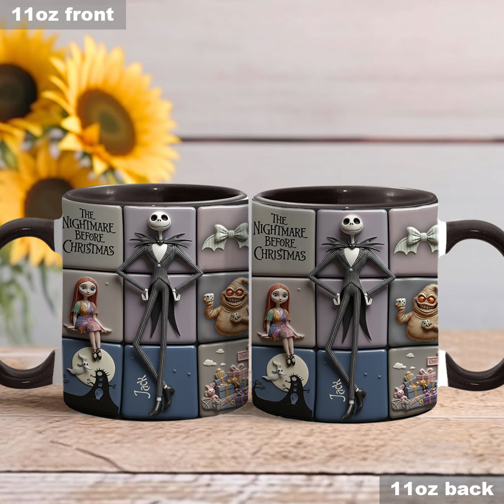 Merry Christmas - Personalized Nightmare Accent Mug