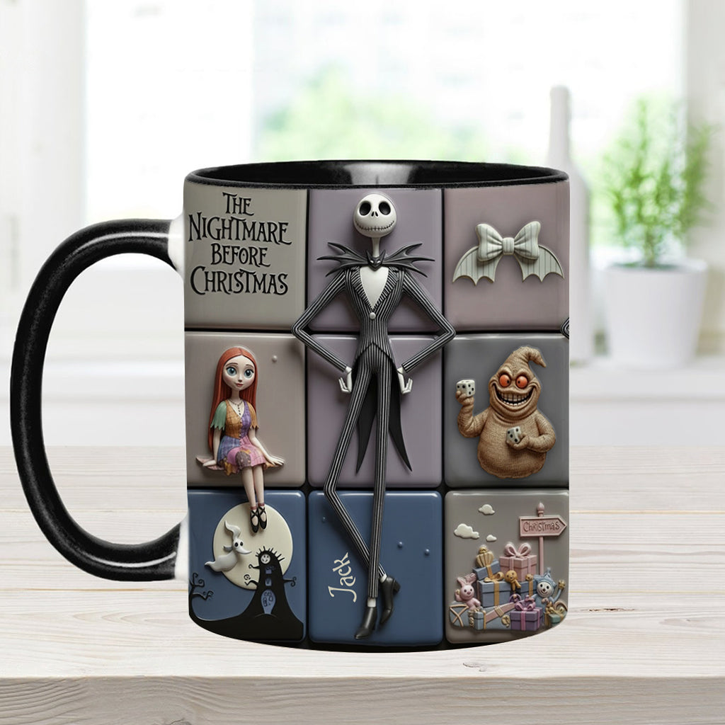 Merry Christmas - Personalized Nightmare Accent Mug