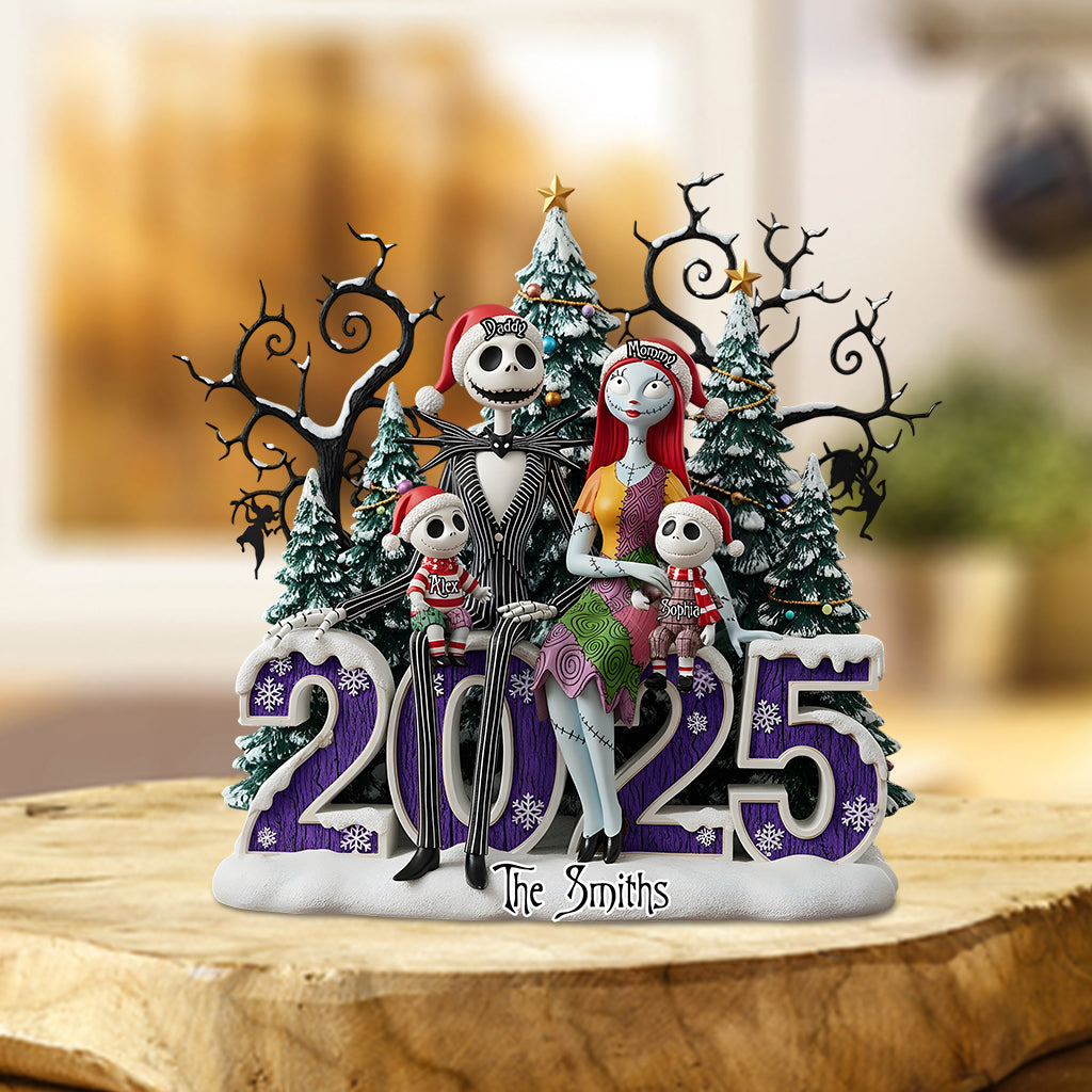 Scary Family - Personalized Nightmare Custom Shaped Acrylic Plaque