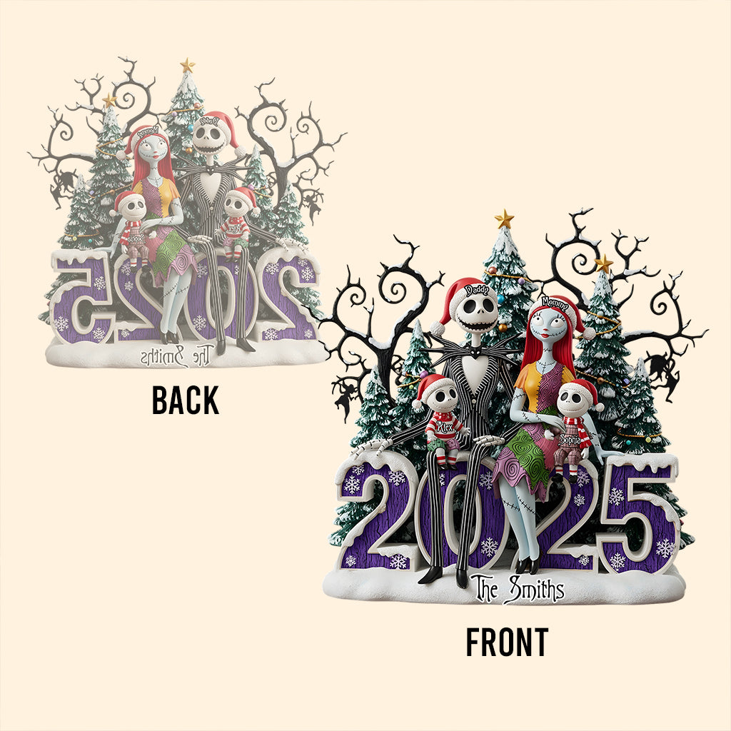 Scary Family - Personalized Nightmare Custom Shaped Acrylic Plaque