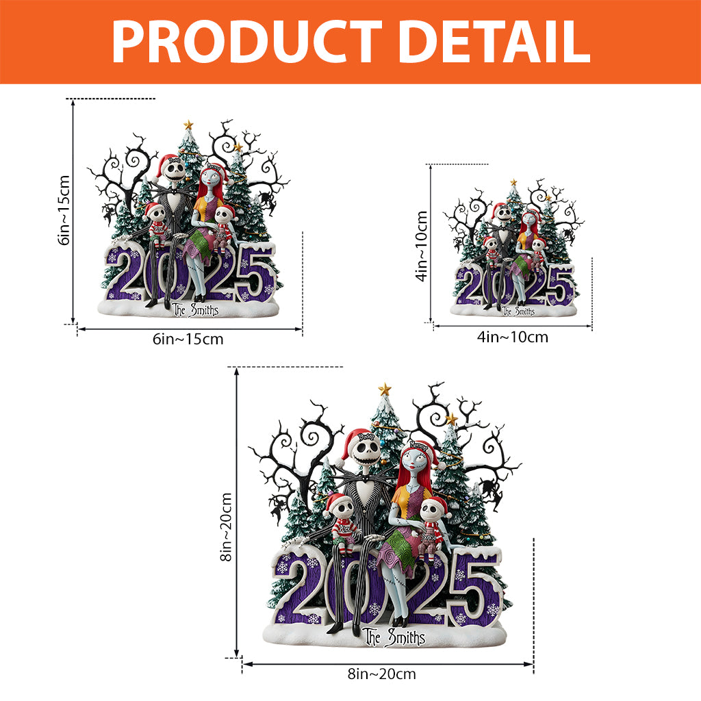 Scary Family - Personalized Nightmare Custom Shaped Acrylic Plaque