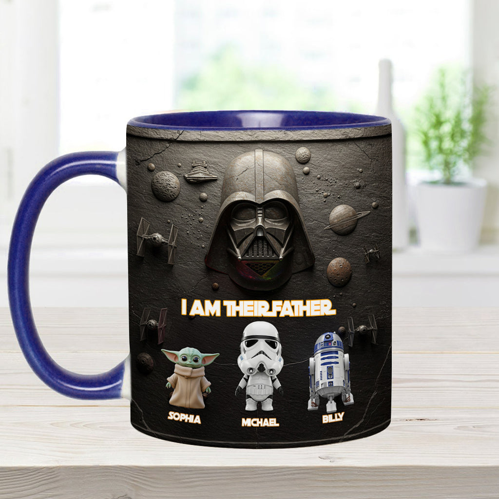 Their Father - Personalized The Force Accent Mug