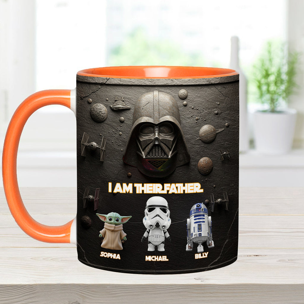 Their Father - Personalized The Force Accent Mug