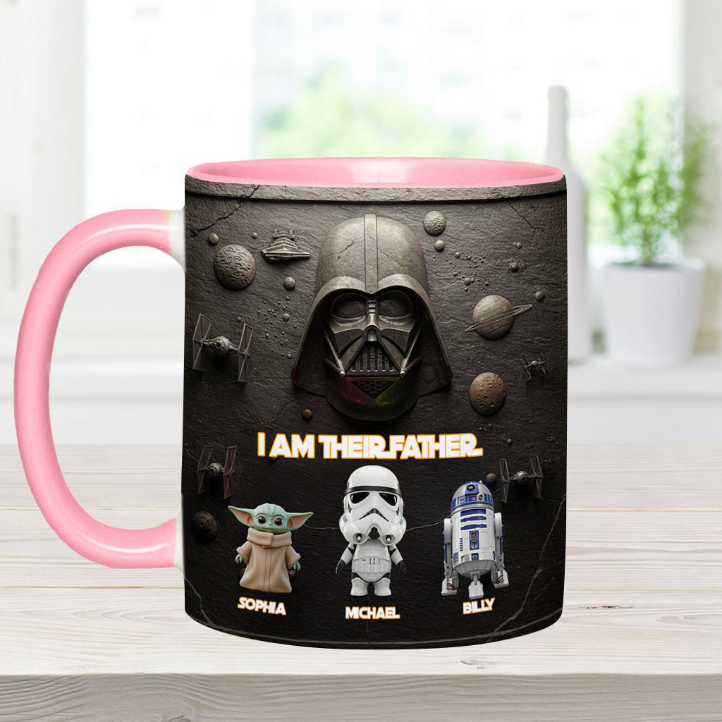Their Father - Personalized The Force Accent Mug