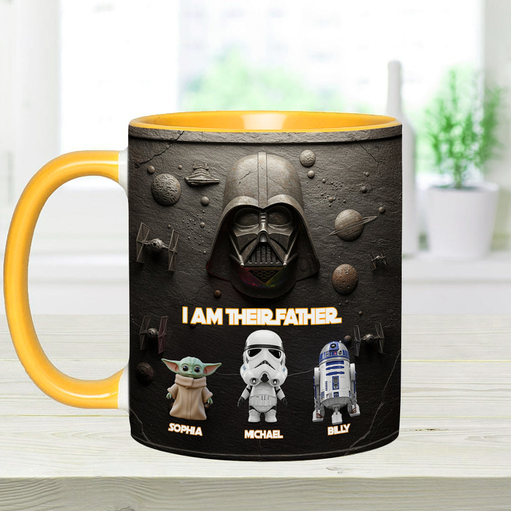 Their Father - Personalized The Force Accent Mug