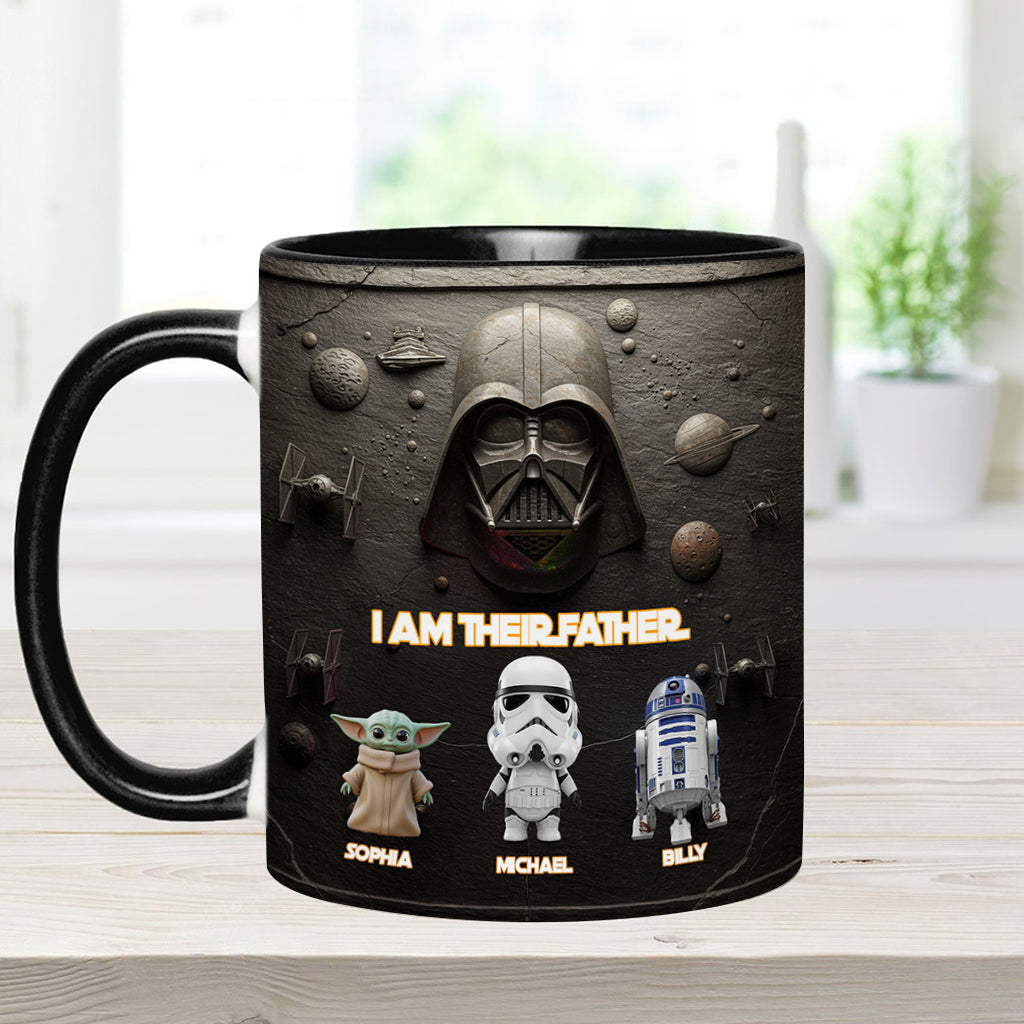 Their Father - Personalized The Force Accent Mug
