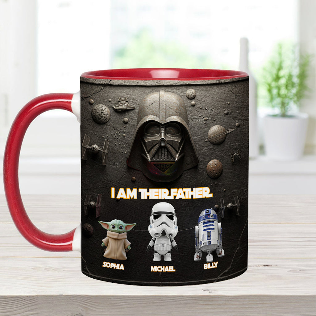 Their Father - Personalized The Force Accent Mug
