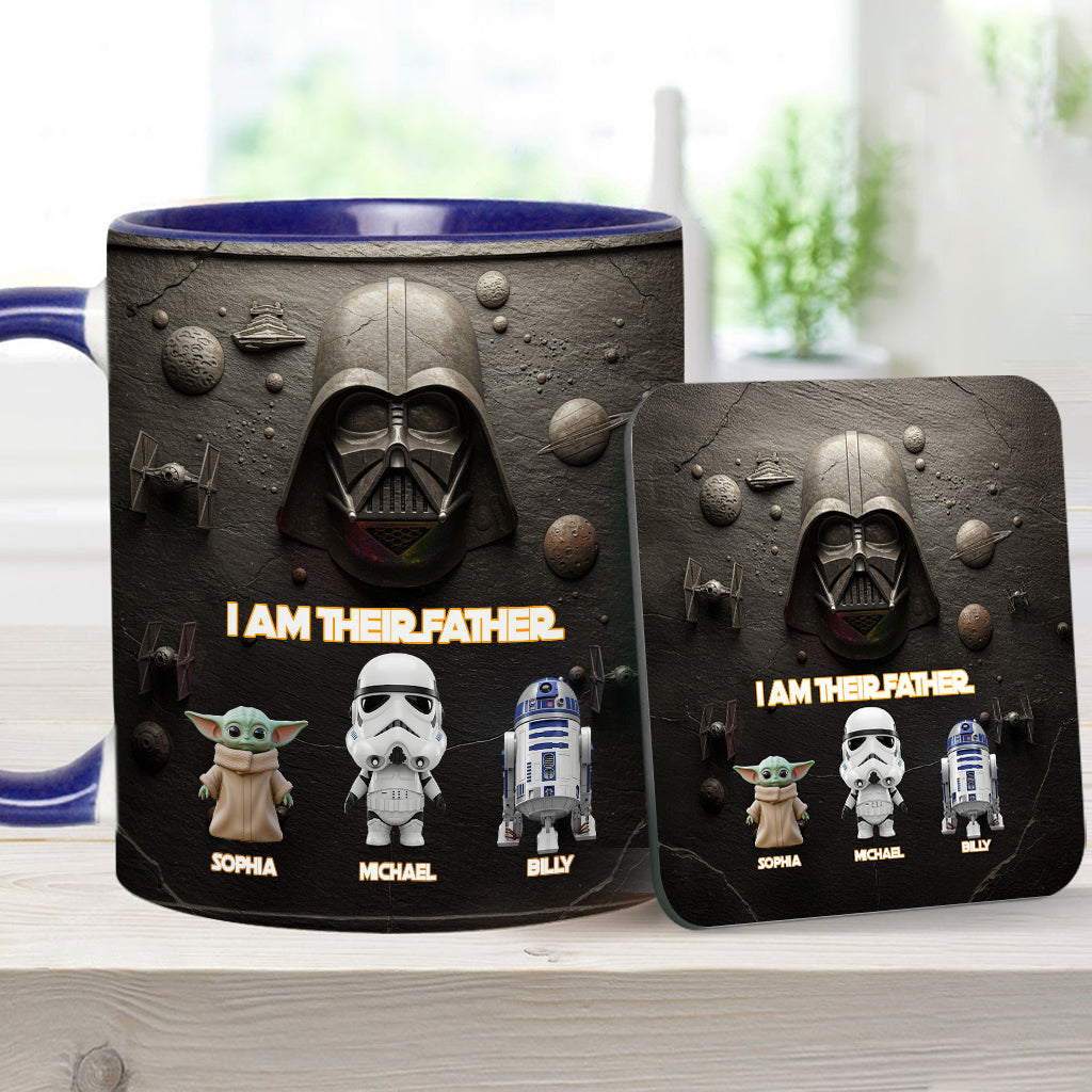 Their Father - Personalized The Force Accent Mug