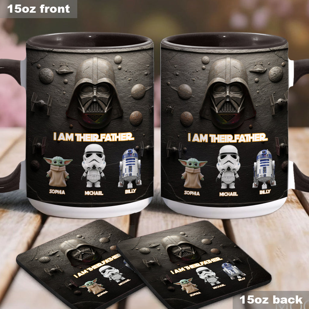 Their Father - Personalized The Force Accent Mug