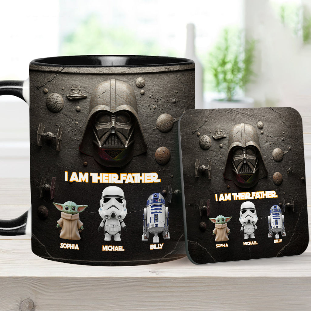 Their Father - Personalized The Force Accent Mug
