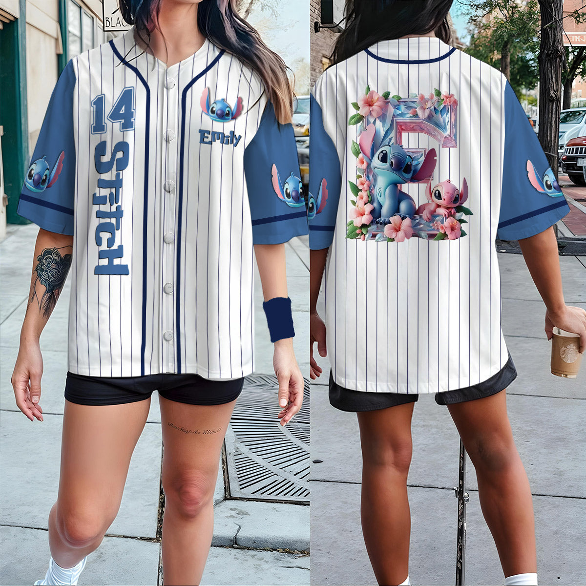 Ohana Means Family - Personalized Ohana Baseball Jersey