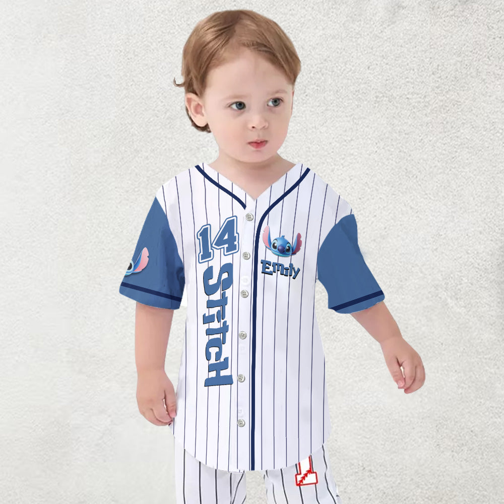 Ohana Means Family - Personalized Ohana Baseball Jersey