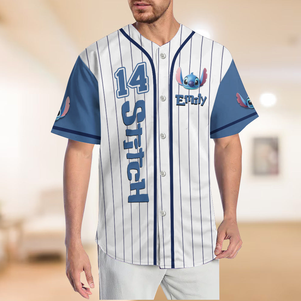 Ohana Means Family - Personalized Ohana Baseball Jersey