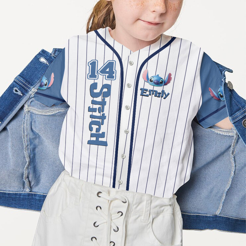 Ohana Means Family - Personalized Ohana Baseball Jersey