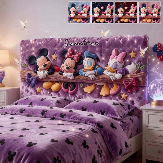 Cartoon Magical Mouse - Personalized Mouse Headboard Slipcover