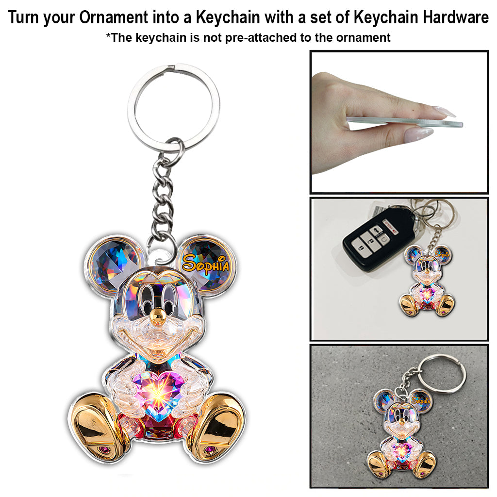 Merry Christmas - Personalized Mouse Ornament