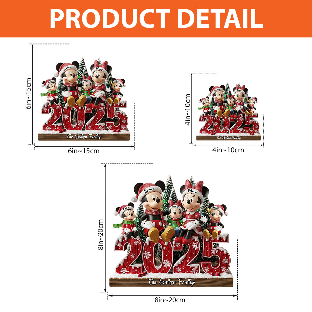 Magic Family - Personalized Mouse Custom Shaped Acrylic Plaque