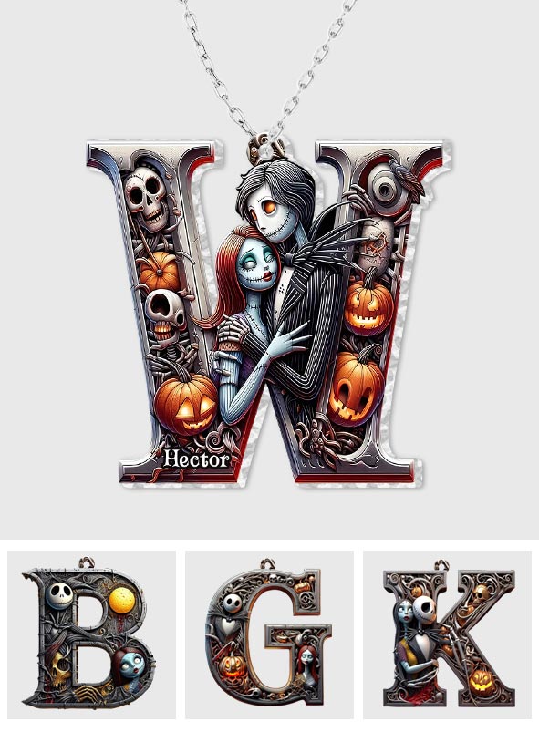Till Death Do Us Part - Personalized Nightmare Custom Shaped Pendant Necklace