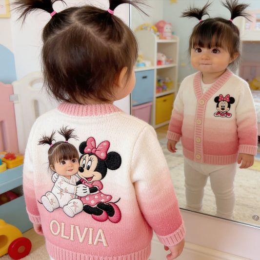 Magical Friends - Personalized Mouse Cardigan Sweater