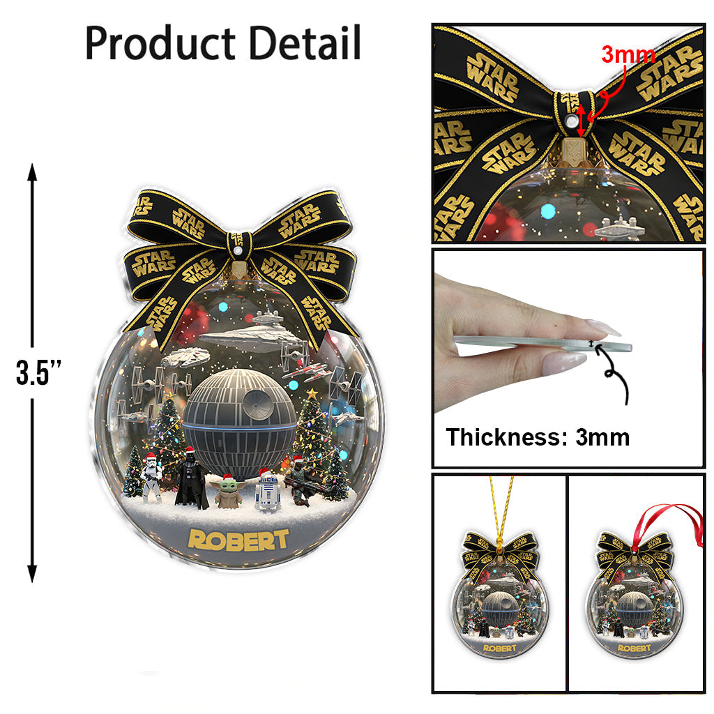 Merry Christmas - Personalized The Force Ornament